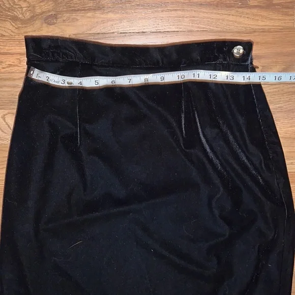 James Stone New York Velvet Maxi Skirt Petite Size 8 NWOT